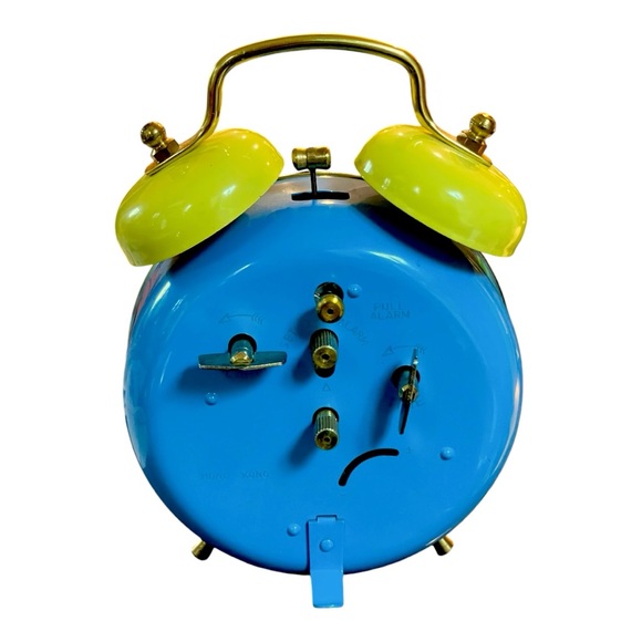 Vintage Smurf Alarm Clock BRADLEY 1983 Animated Action Clock - Picture 7 of 8